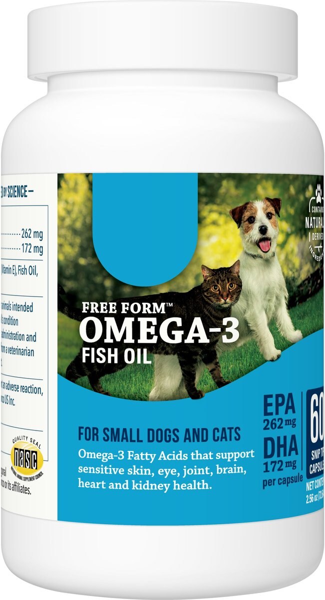 Free Form Snip Tips Fatty Acid Capsules for Small Dogs and Cats