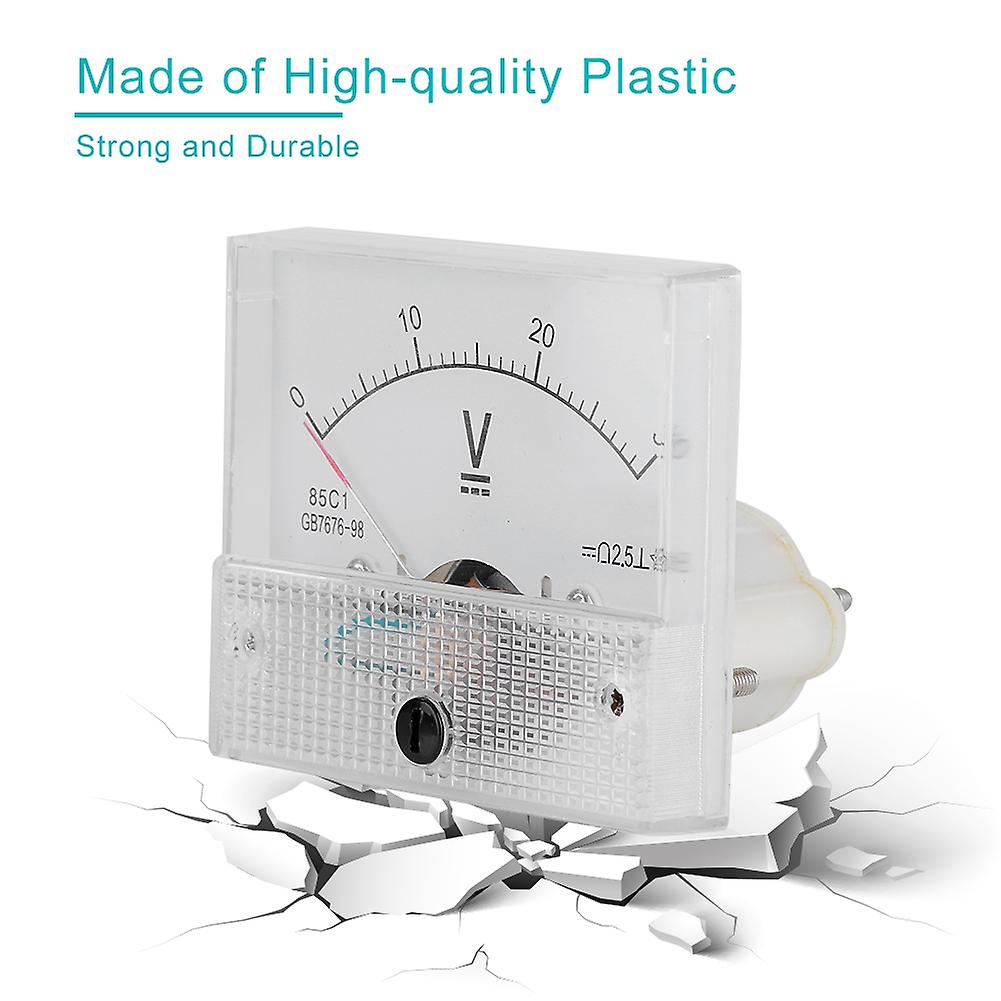 Dc 0-30v Dc Analog 85c1 Current Voltmeter Voltage 2.5 Accuracy Voltage Analog Voltmeter Panel