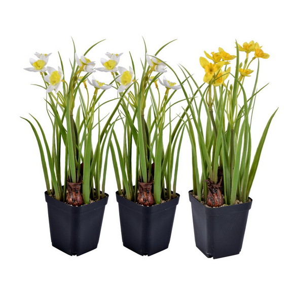 Vickerman FE190406 12 White/Yellow Daffodil 3/set