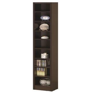 Coaster Home Furnishings Narrow 70.75 in. Cappuccino 9-Shelf Bookcase 800285