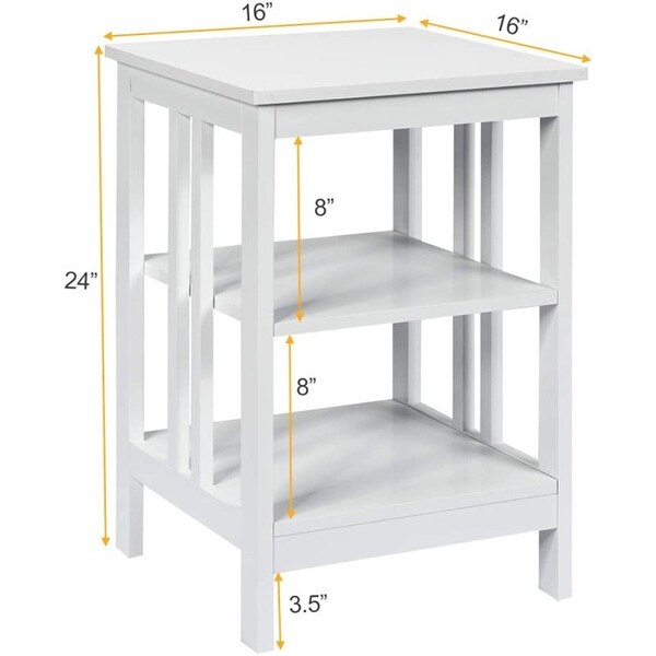 3-Tier End Table Set of 2