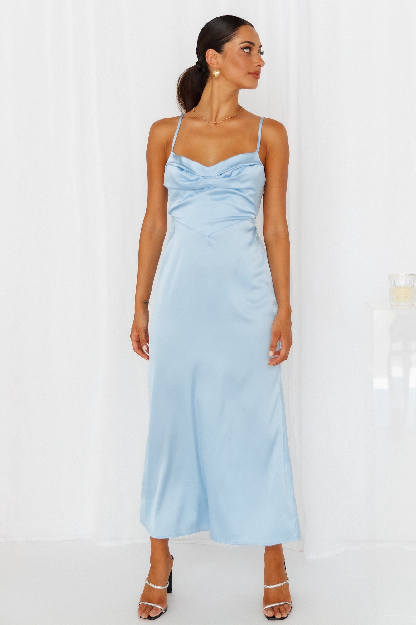 Give It To Me Midi Dress Blue