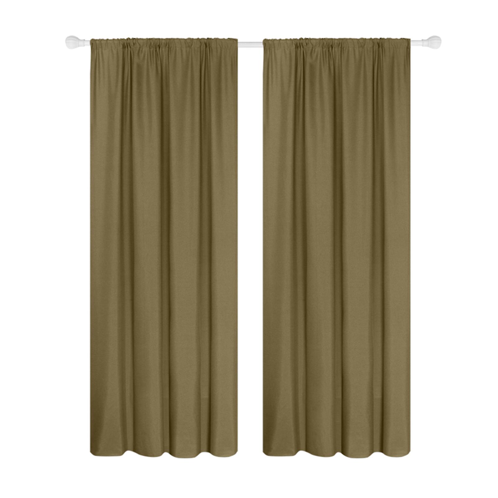 Semi Blackout Curtains 2 Panel Modern Curtains Room Darkening Thermal Insulated Design Grommet Window For Bedroom Living Room39*79in Camel 39w X 79l I