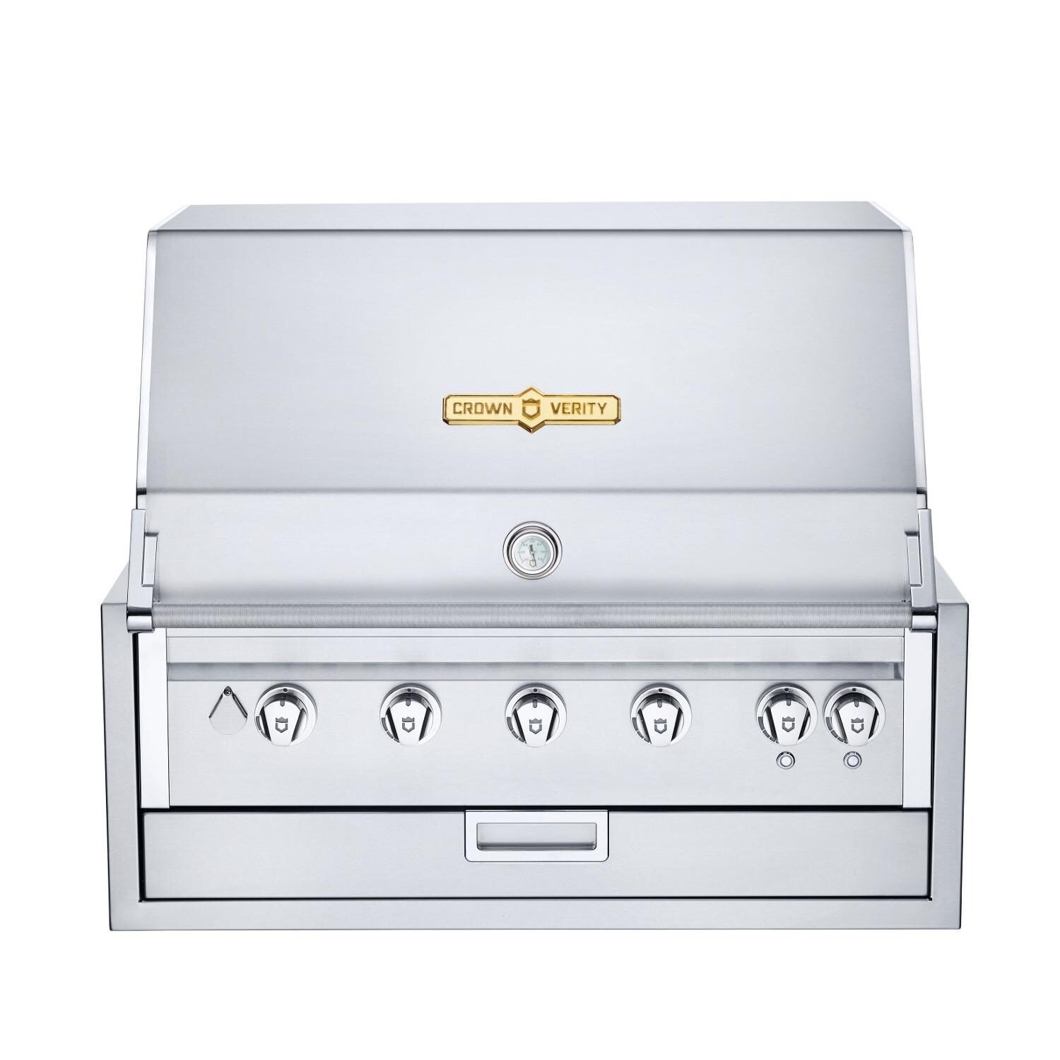 Crown Verity Infinite Series 36-Inch Built-In Natural Gas Grill W/ Lights