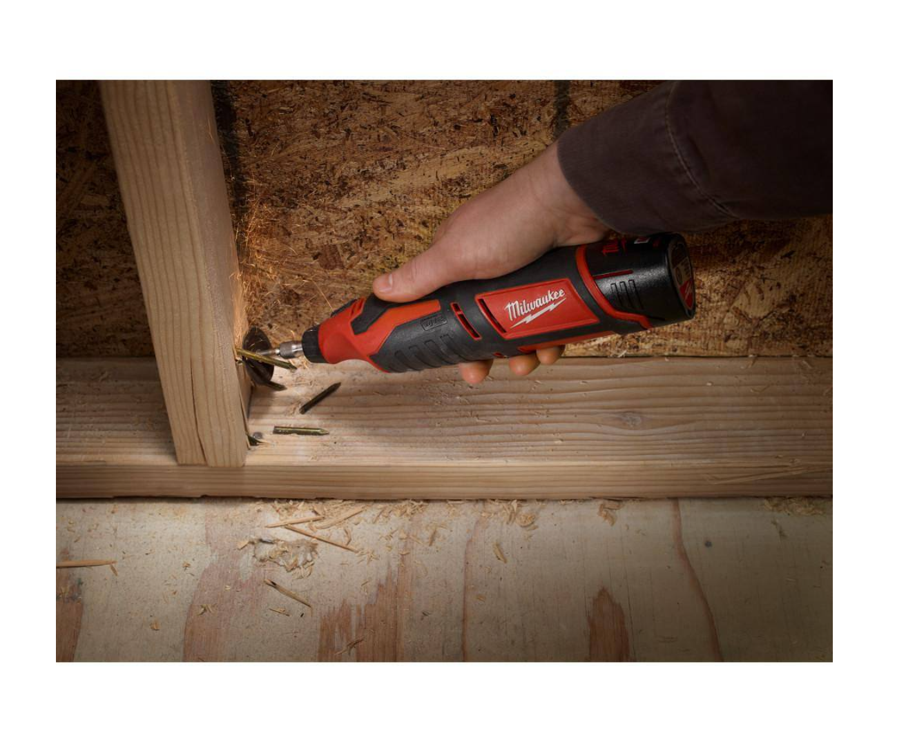 Milwaukee 2553-22-2460-20 M12 FUEL 12V Lithium-Ion Brushless Cordless 1/4 in. Hex Impact Driver Kit W/ M12 Rotary Tool