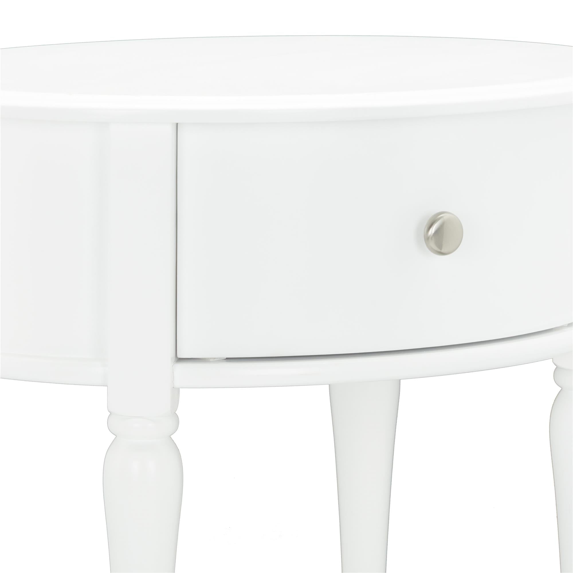 Little Seeds Rowan Valley Laren Oval Nightstand, White