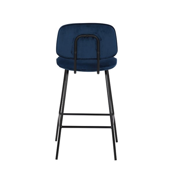 Porthos Home Ekta Velvet Counter Height Stools (Set of 2)