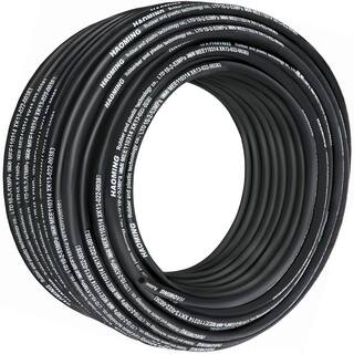 VEVOR Hydraulic Hose 328 ft. Rubber Hydraulic Hoses 38 in. 5000 PSI with 2 High-Tensile Steel Wire Braid 40 F to 250 F 00PSIHFSUMIYF3QDMV0