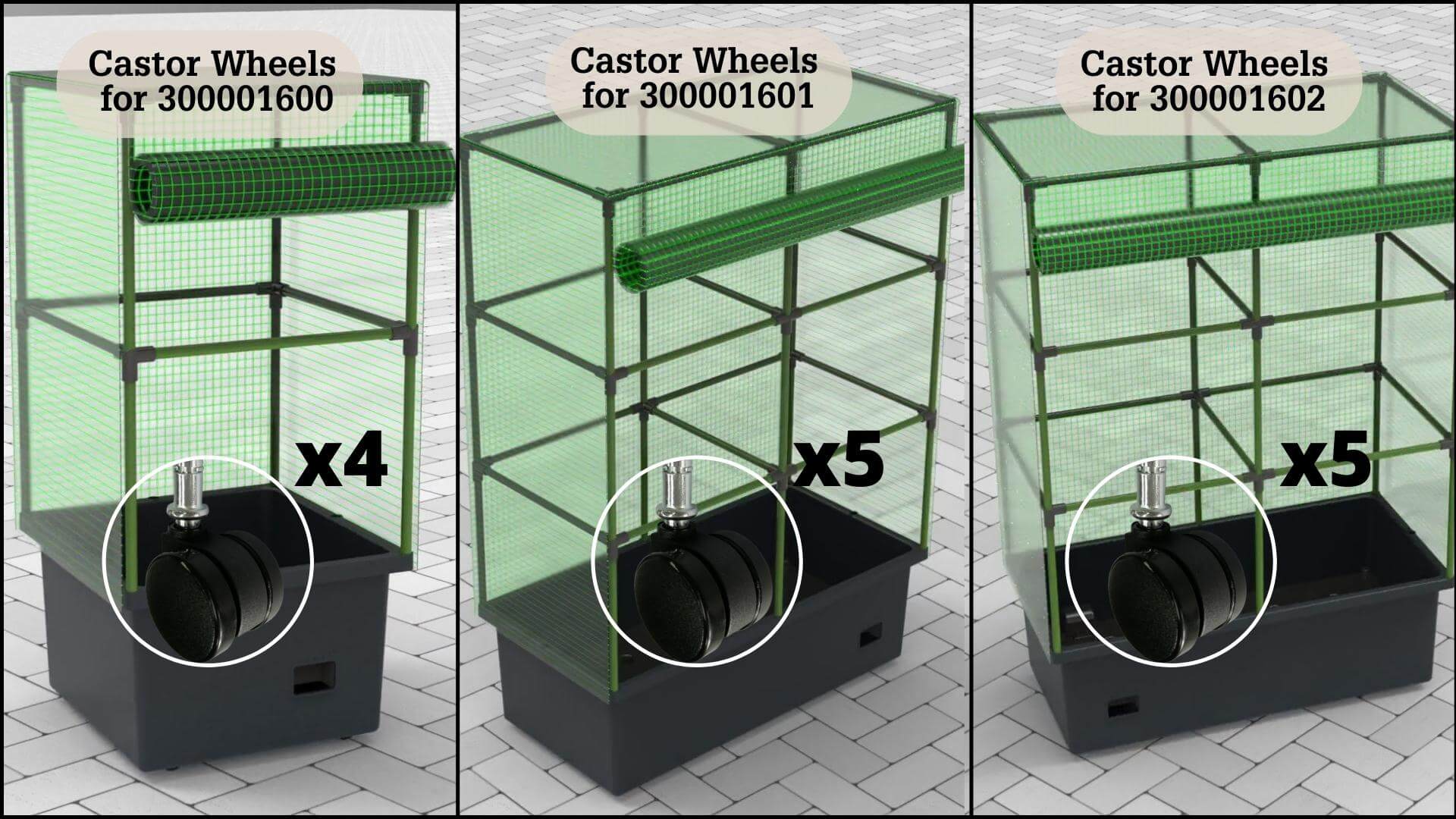 Castor Wheel for Patio Planters