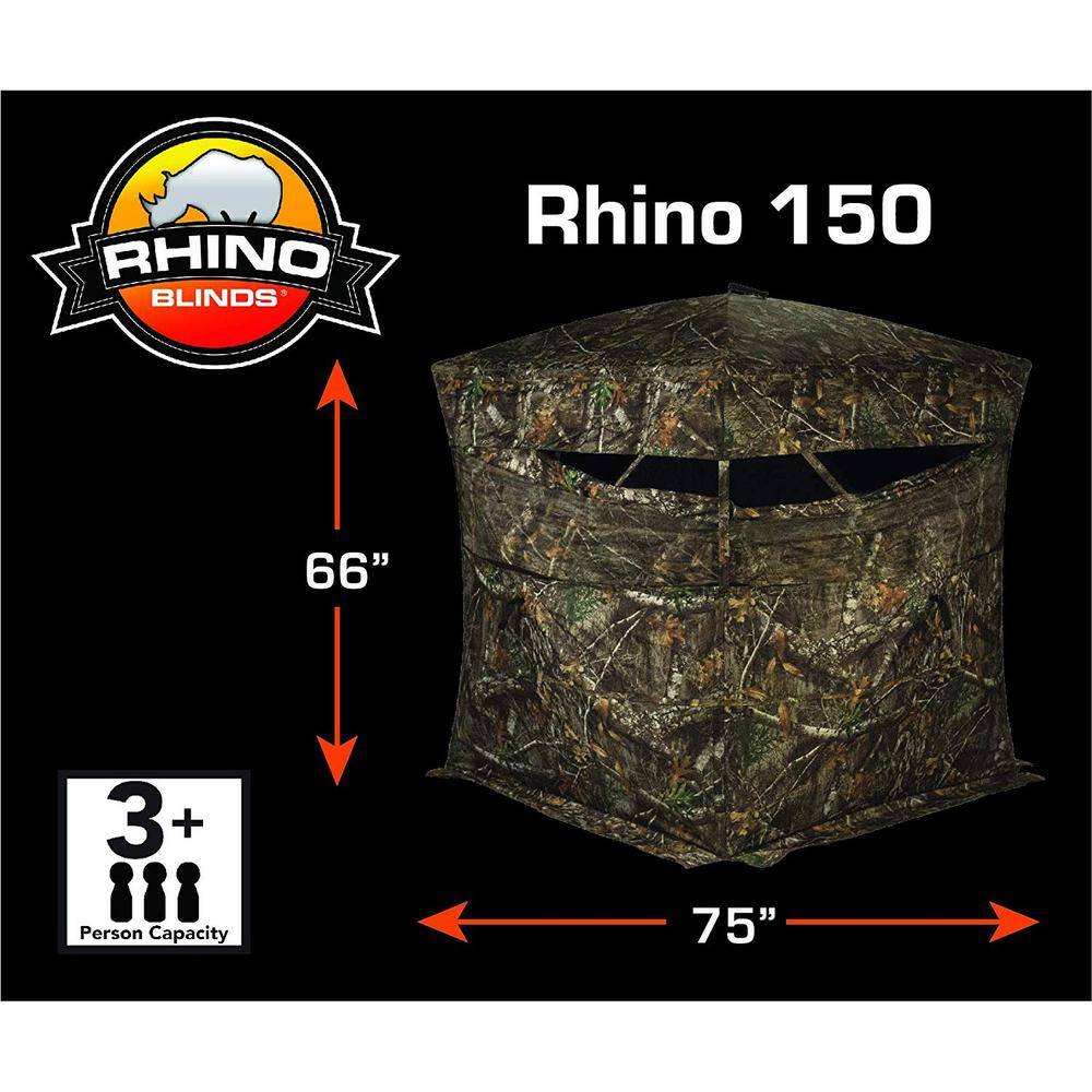 Edge 3-Person Game Hunting Ground Blind RealTree Camo R150-RTE