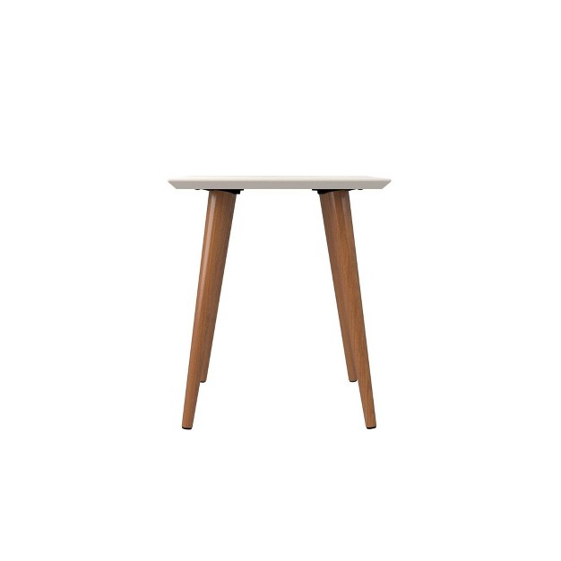 Square Utopia High End Table Off White Manhattan Comfort