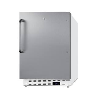 Summit Appliance 20 in. W 3.32 cu. ft. Commercial Mini Refrigerator without Freezer in Stainless Steel SCR504SSTBADA