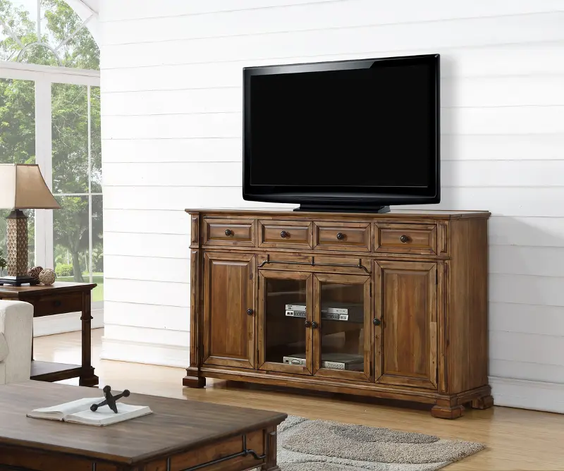 Barclay Rustic Brown 75 TV Stand