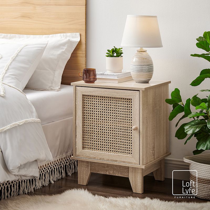 Ina Side Table Natural Rattan