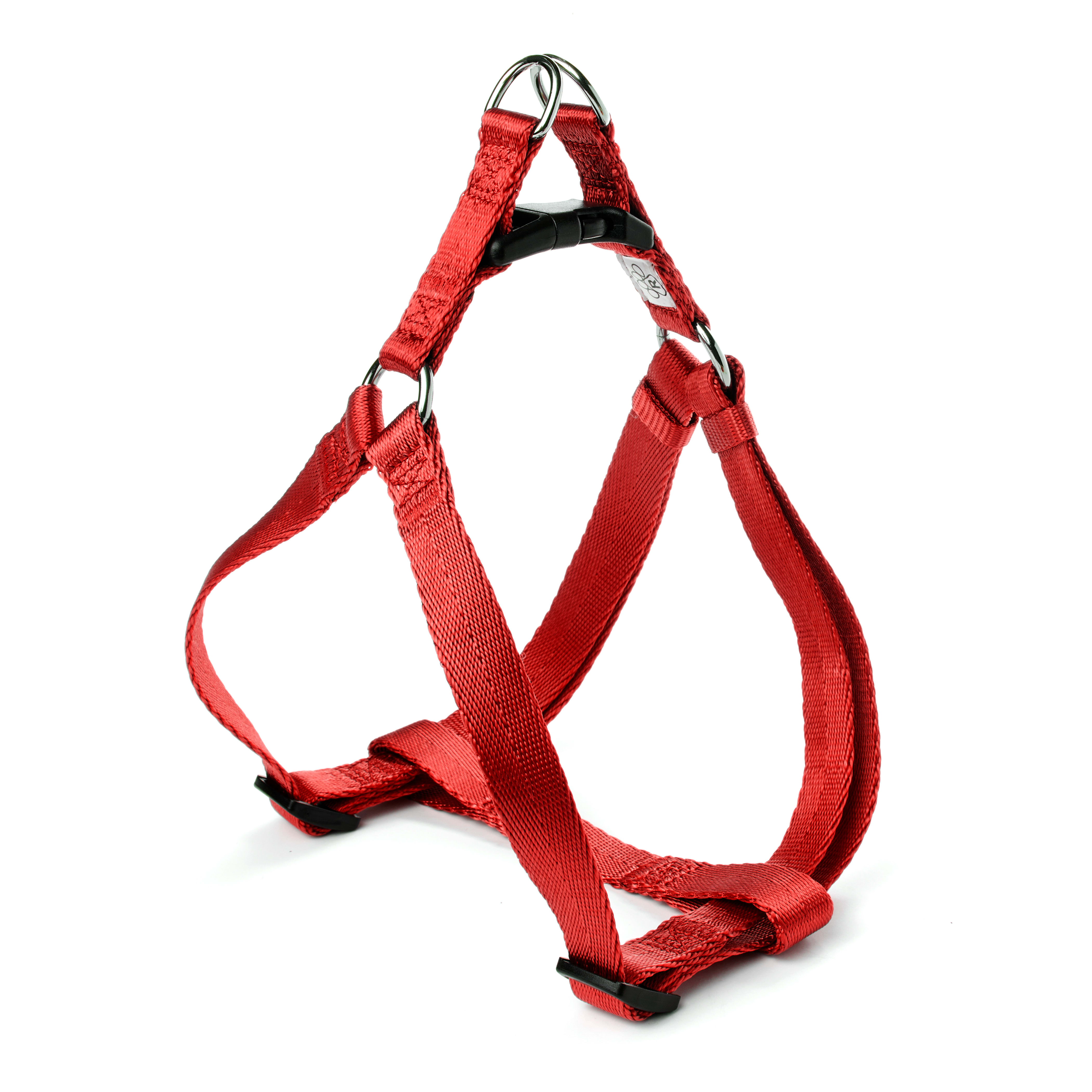 YOULY The Classic Red Webbed Nylon Dog Harness， X-Small