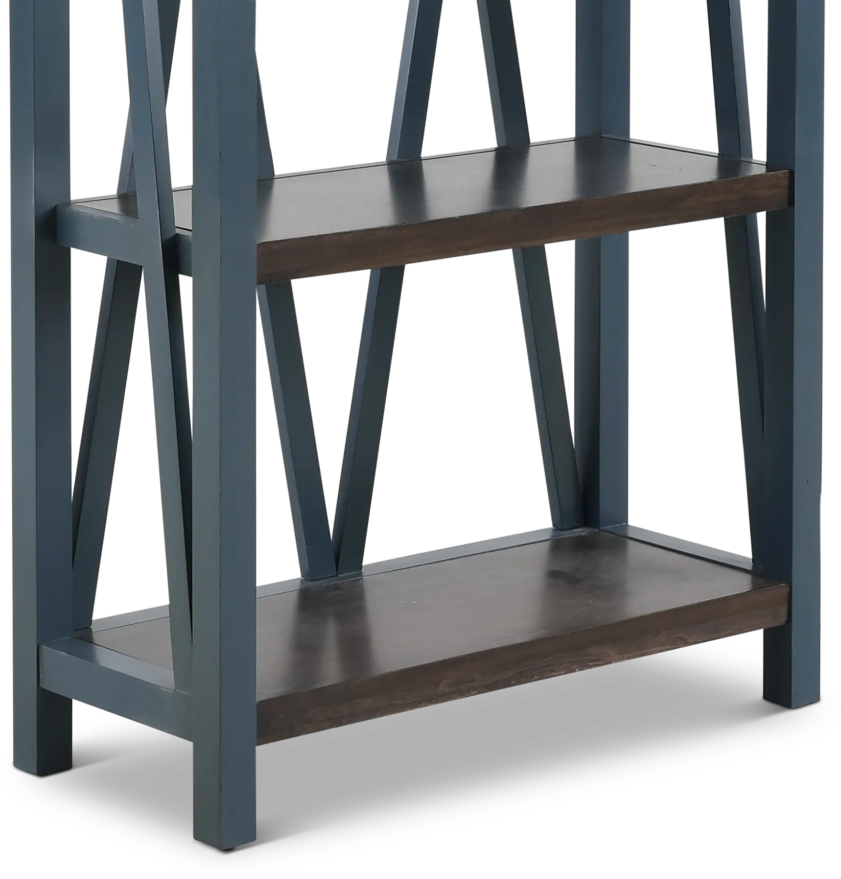 Amy Denim Blue Bookcase