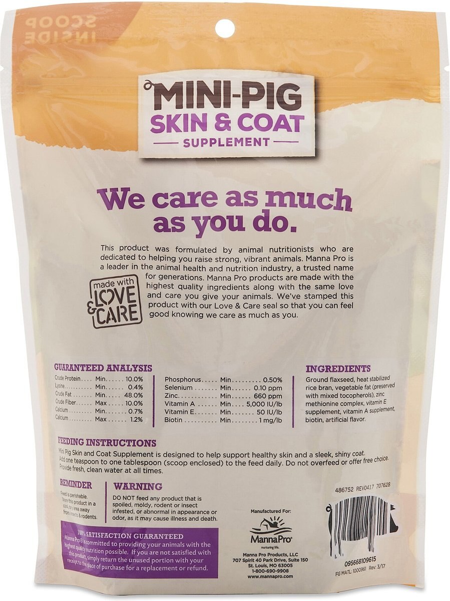 Manna Pro Mini-Pig Skin and Coat Powder Supplement