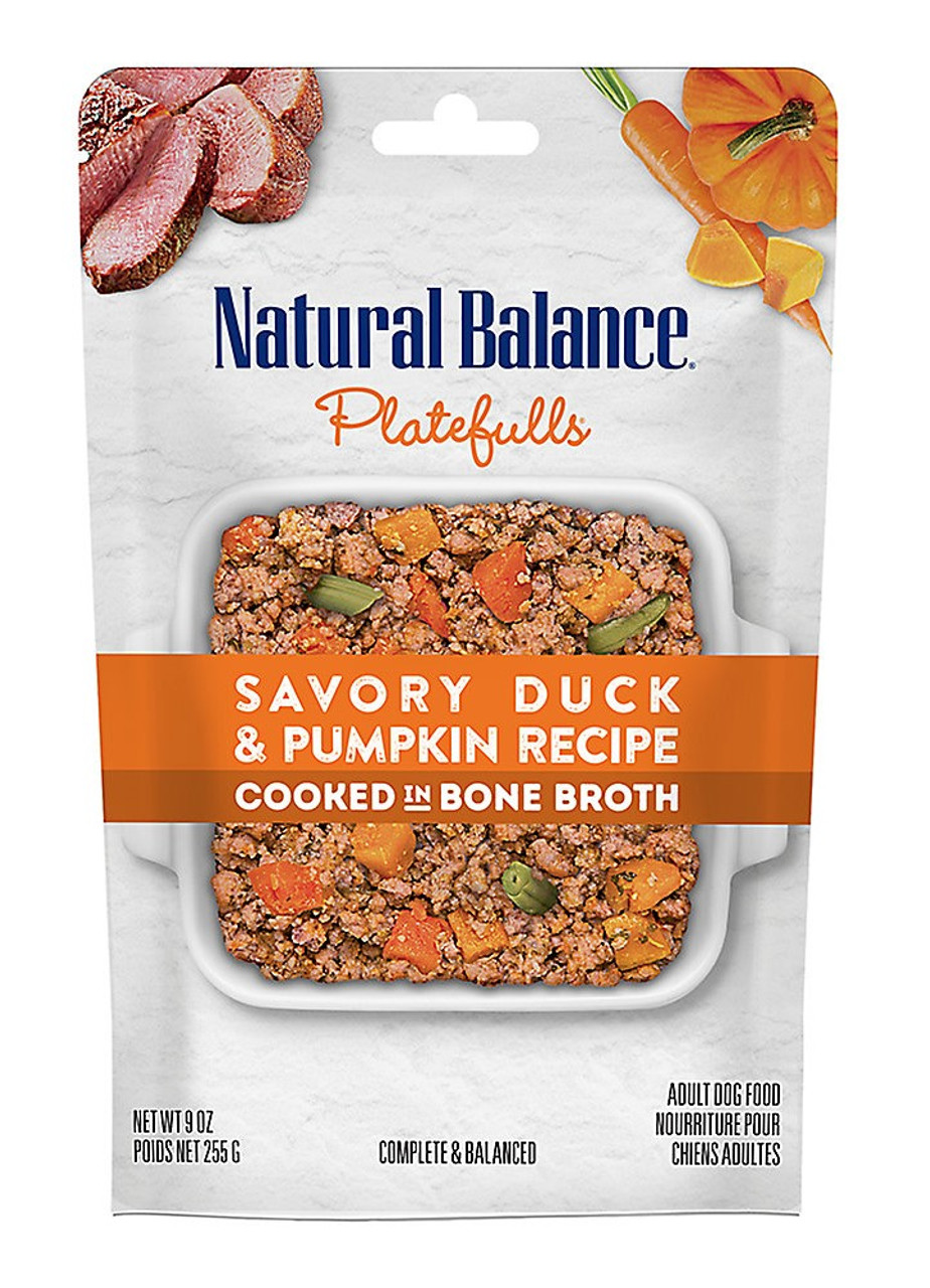 Natural Balance Platefulls Duck and Pumpkin Wet Dog Food， 9oz