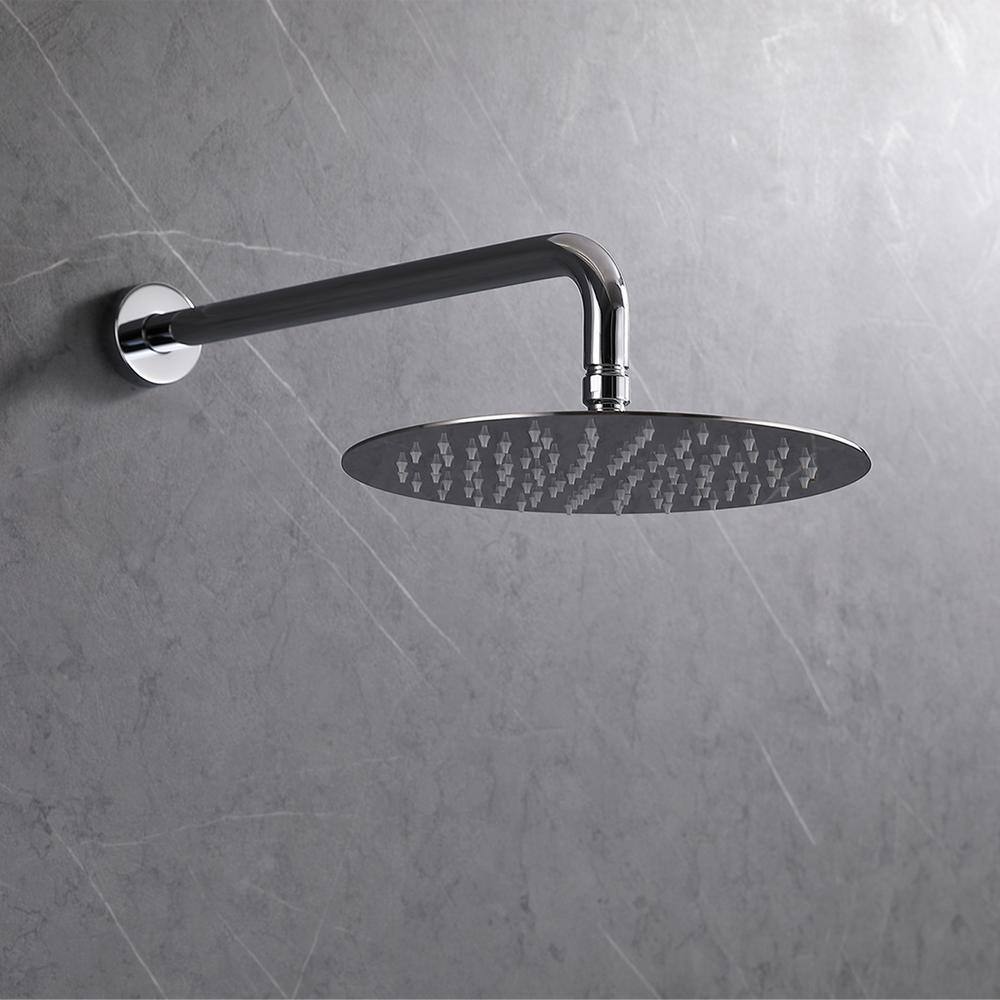 GIVING TREE 1-Spray 10 in. Round Rainfall Shower Head and Handheld Shower Head in Chrome XLHDDFAR0002