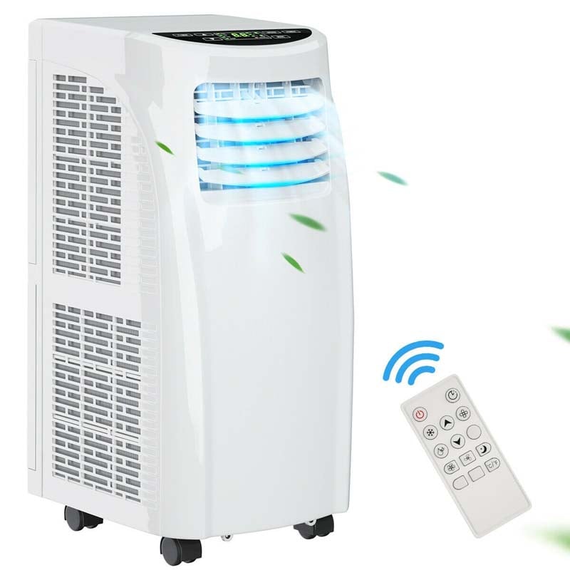 3-in-1 8000 BTU Portable Air Conditioner Cooler Fan with Dehumidifier Function & Sleep Mode