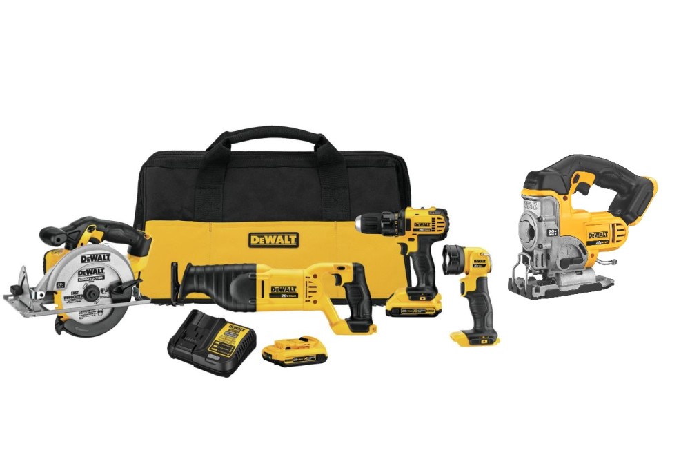 DEWALT 20V MAX 5 Tool Combo Kit Bundle