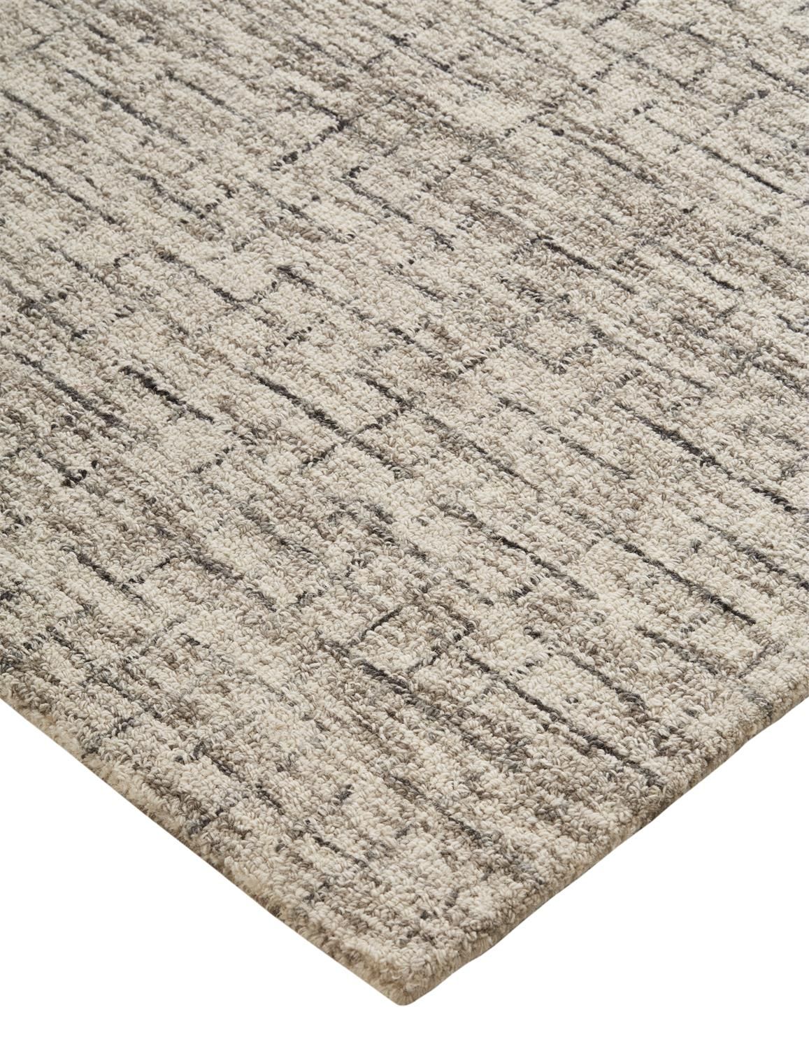 Natal Hand Tufted Ivory and Gray Rug by BD Fine