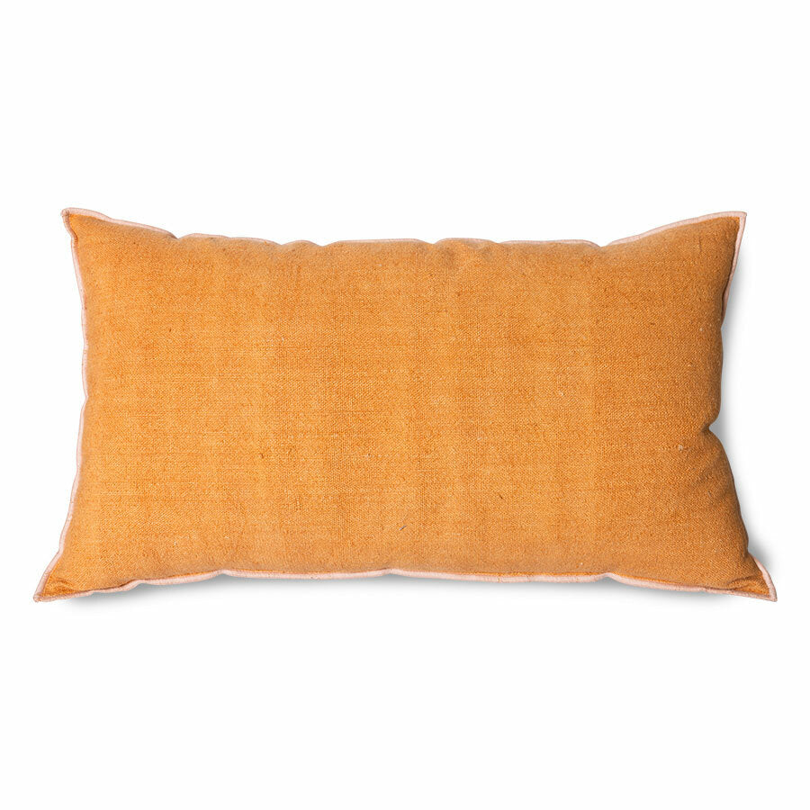 Pillow with trim - Spicy ginger