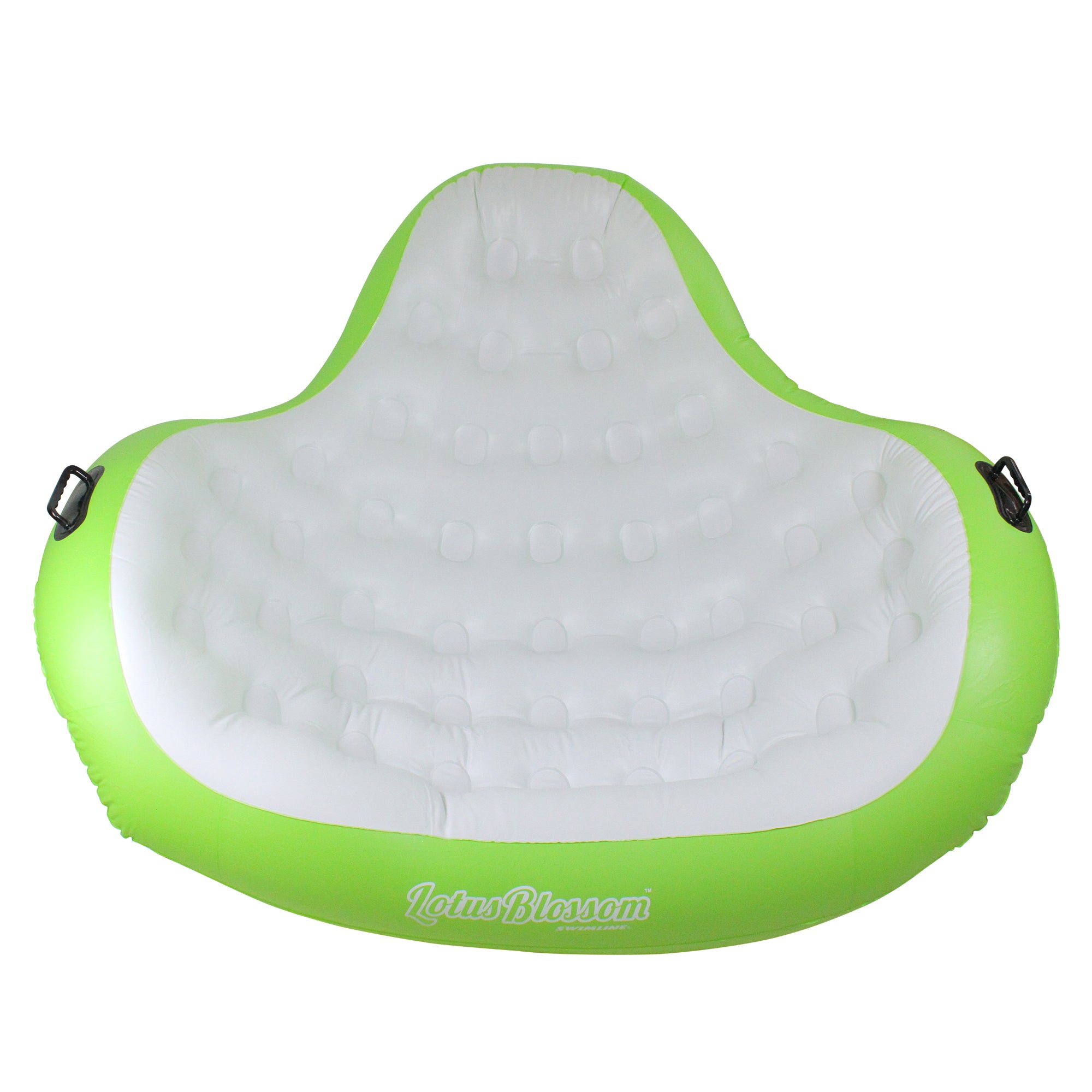 Swimline Vinyl Lotus Blossom Double Comfort Pool Float, White