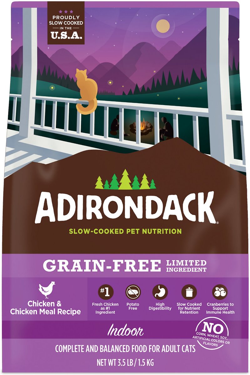 Adirondack Limited Ingredient Chicken and Chicken Meal Recipe Grain-Free Dry Cat Food