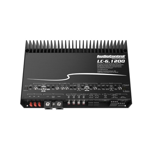 Audiocontrol Lc 6 1200 6 channel Car Amplifier With Accubass amp Acr 1 Dash Remote