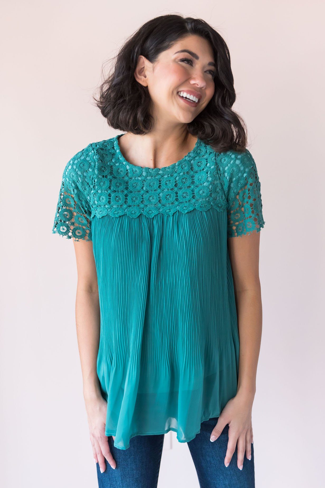 Inner Hope Modest Lace Blouse