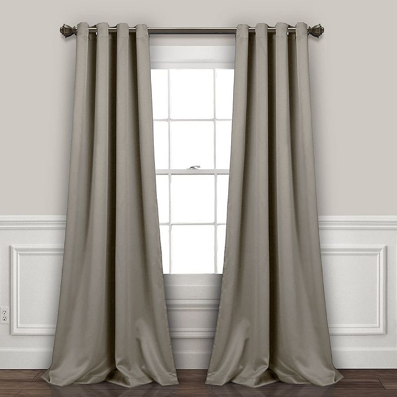 Grey Room Darkening Curtain Panel Pair - 55 W X 98 L (Set of 2)