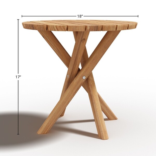 Fleur Teak Outdoor Side Table