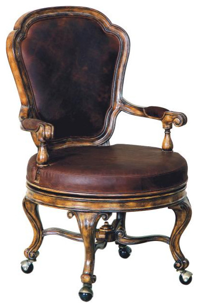 Wellington Cottage Swivel Side Chair   Traditional   Dining Chairs   by Maitland Smith  Houzz