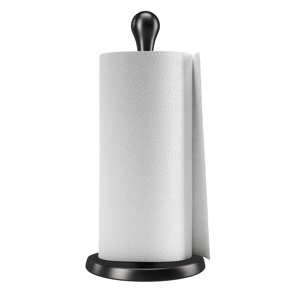 Umbra Black Stainless Steel Tug Paper Towel Holder