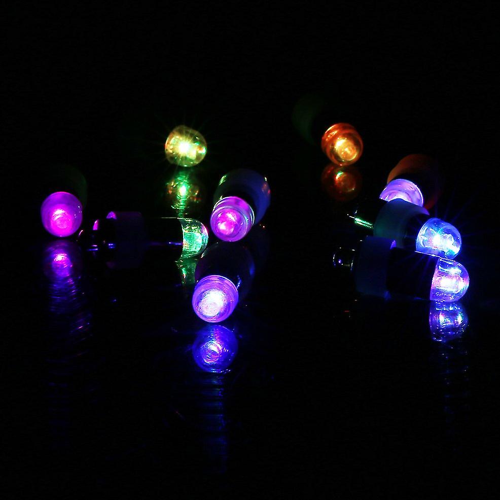 60pcs Mini Led Light Beads Paper Round Paper Lantern Lamps Balloon Floral