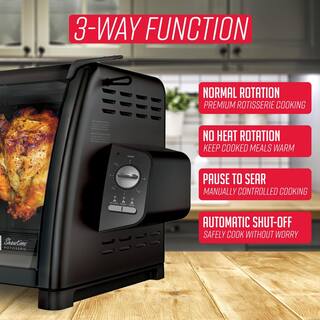 Ronco Series Black Countertop Rotisserie Oven ST5500BLK