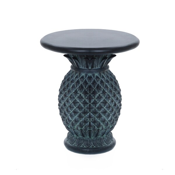 Grey MgO Pineapple Outdoor Side Table