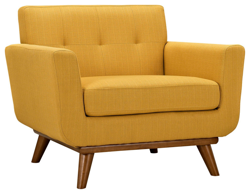 Giselle Citrus Armchairs and Loveseat 3 Piece Set   Midcentury   Living Room Furniture Sets   by Peachtree Fine Furniture  Houzz