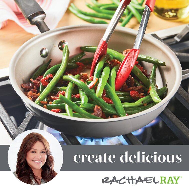 Rachael Ray Create Delicious Aluminum Nonstick Cookware Set, 13-Piece