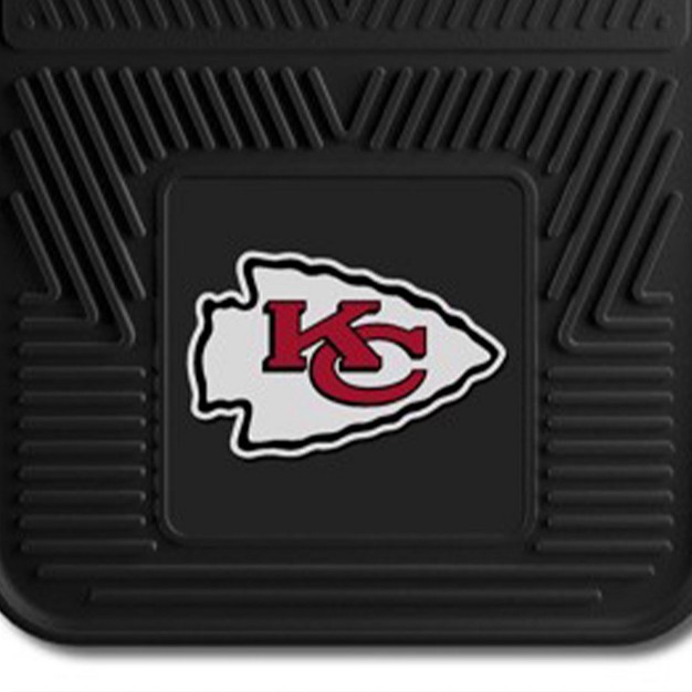 Fanmats 27 X 17 Inch Universal Fit All Weather Protection Vinyl Front Row Floor Mat 2 Piece Set For Cars Trucks And Suvs Kansas City Chiefs