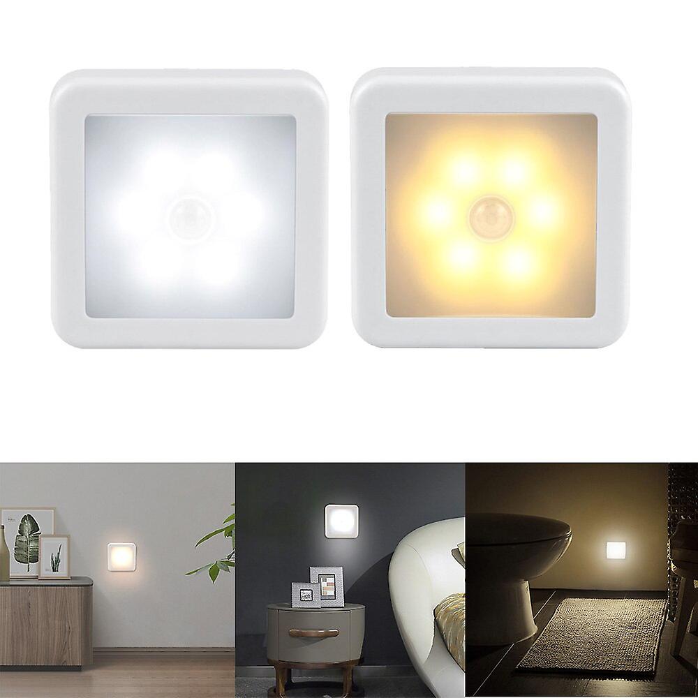 Motion Sensor Led Night Light Smart Usb Charging Battery Operated  Wc Bedside Lamp For Room Hallway Pathway Toilet Home Lighting