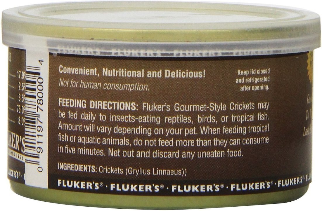 Fluker's Gourmet-Style Crickets Reptile Food