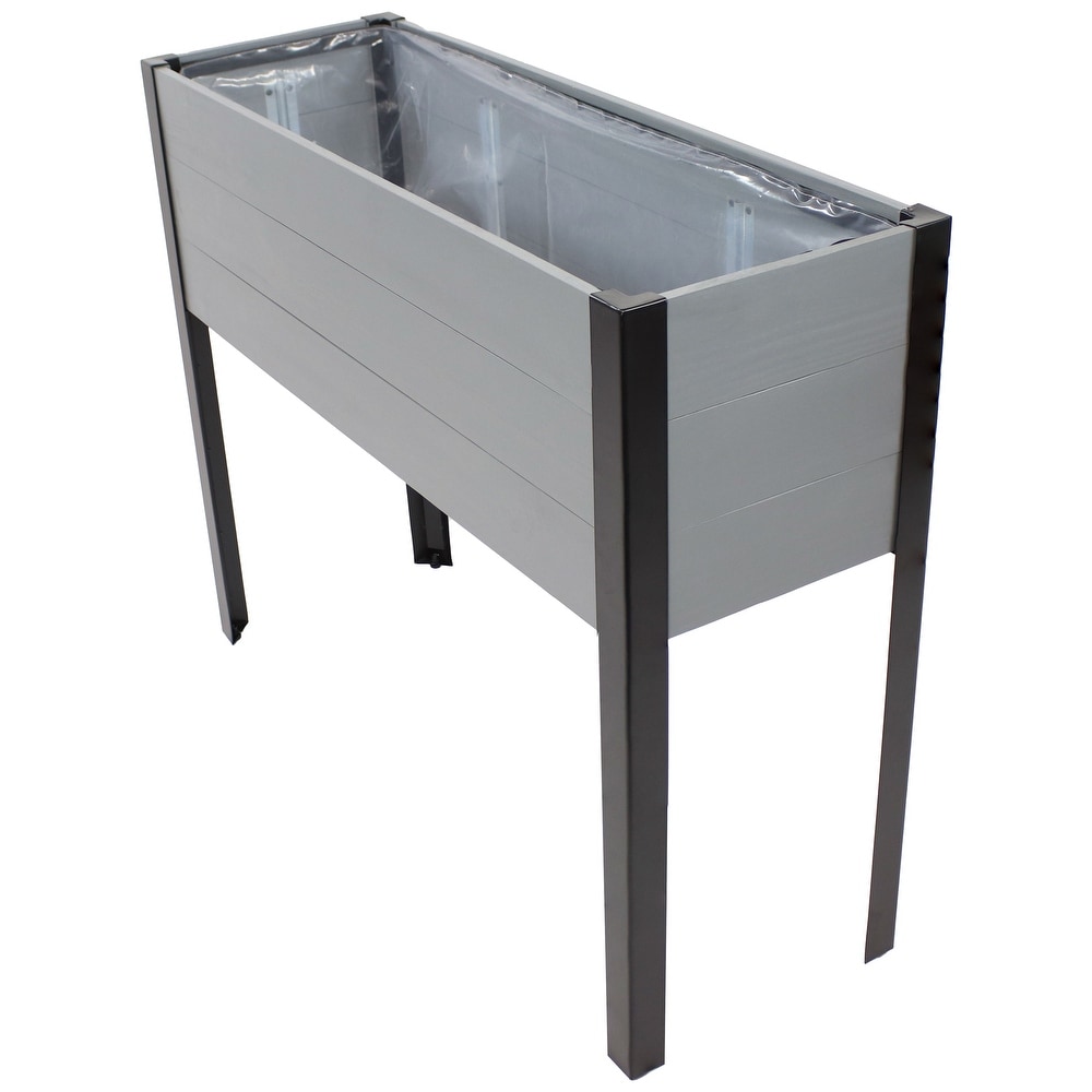 Acacia Wood Raised Garden Bed with Legs   31\
