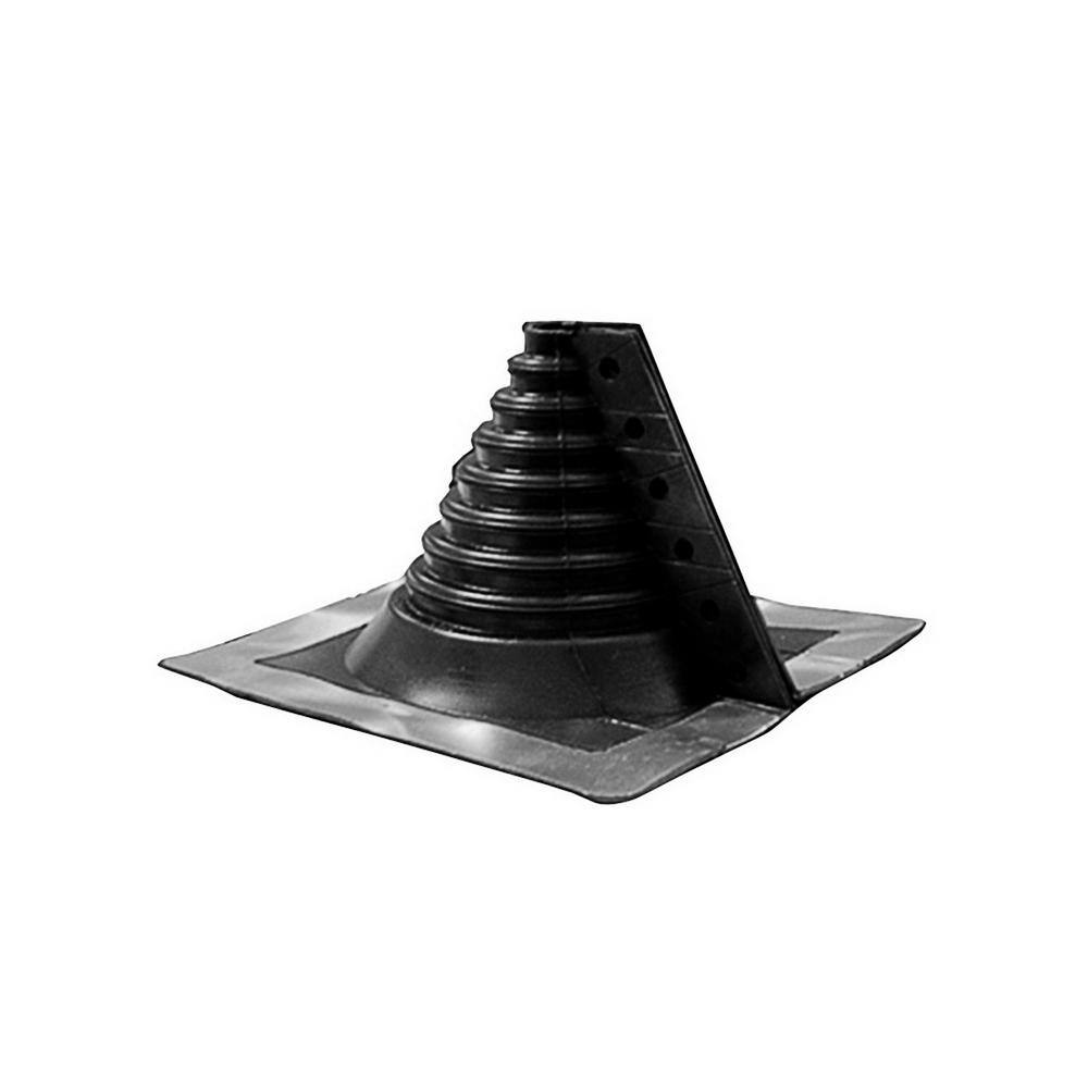 Oatey Retro Master Flash 8 in. x 8 in. Vent Pipe Roof Flashing with 14 in. - 4 in. Adjustable Diameter 14049