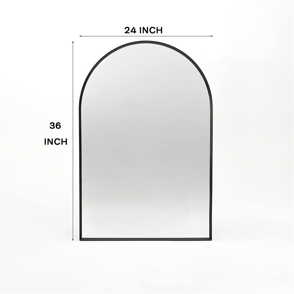 Metal Large Arch Mirror with Shatterproof Film and Density Board