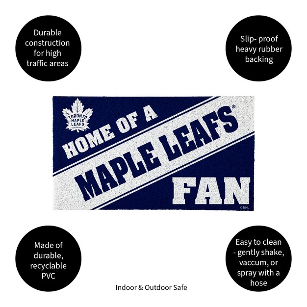 Evergreen Toronto Maple Leafs Pvc Mat Color