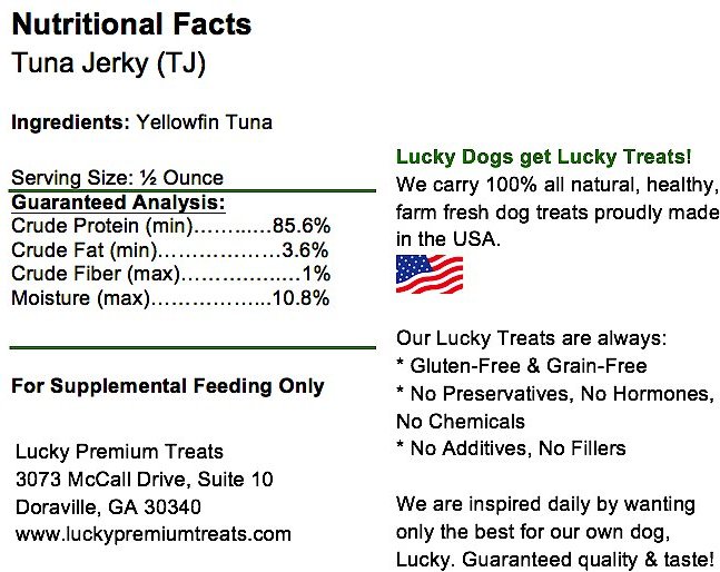 Lucky Premium Treats Tuna Jerky Straws Dog and Cat Treats