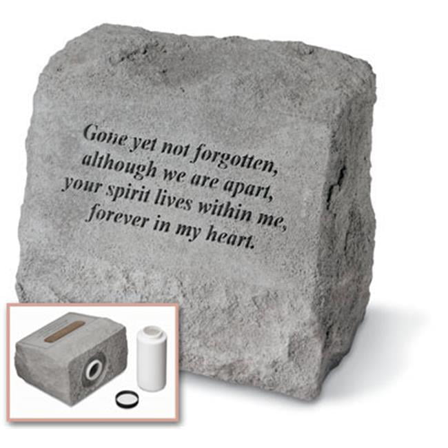 Kay Berry- Inc. 93420 Gone Yet Not Forgotten - Headstone-Urn Memorial - 9.5 Inches x 5 Inches x 8 Inches