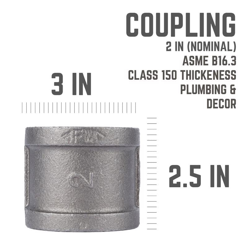 COUPLING BLACK IRON 2